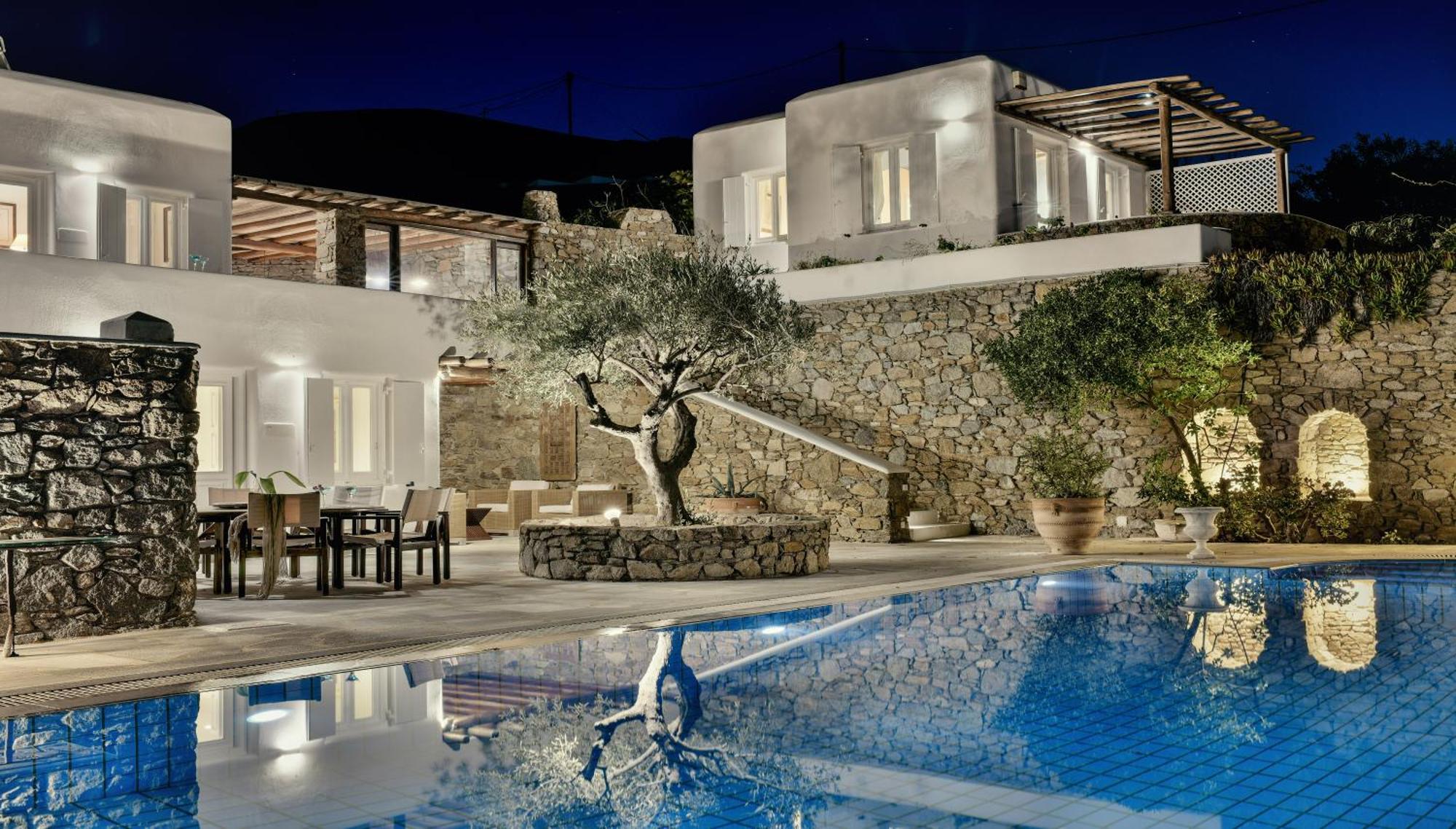 Villa Galaxy Ftelia Beach 外观 照片