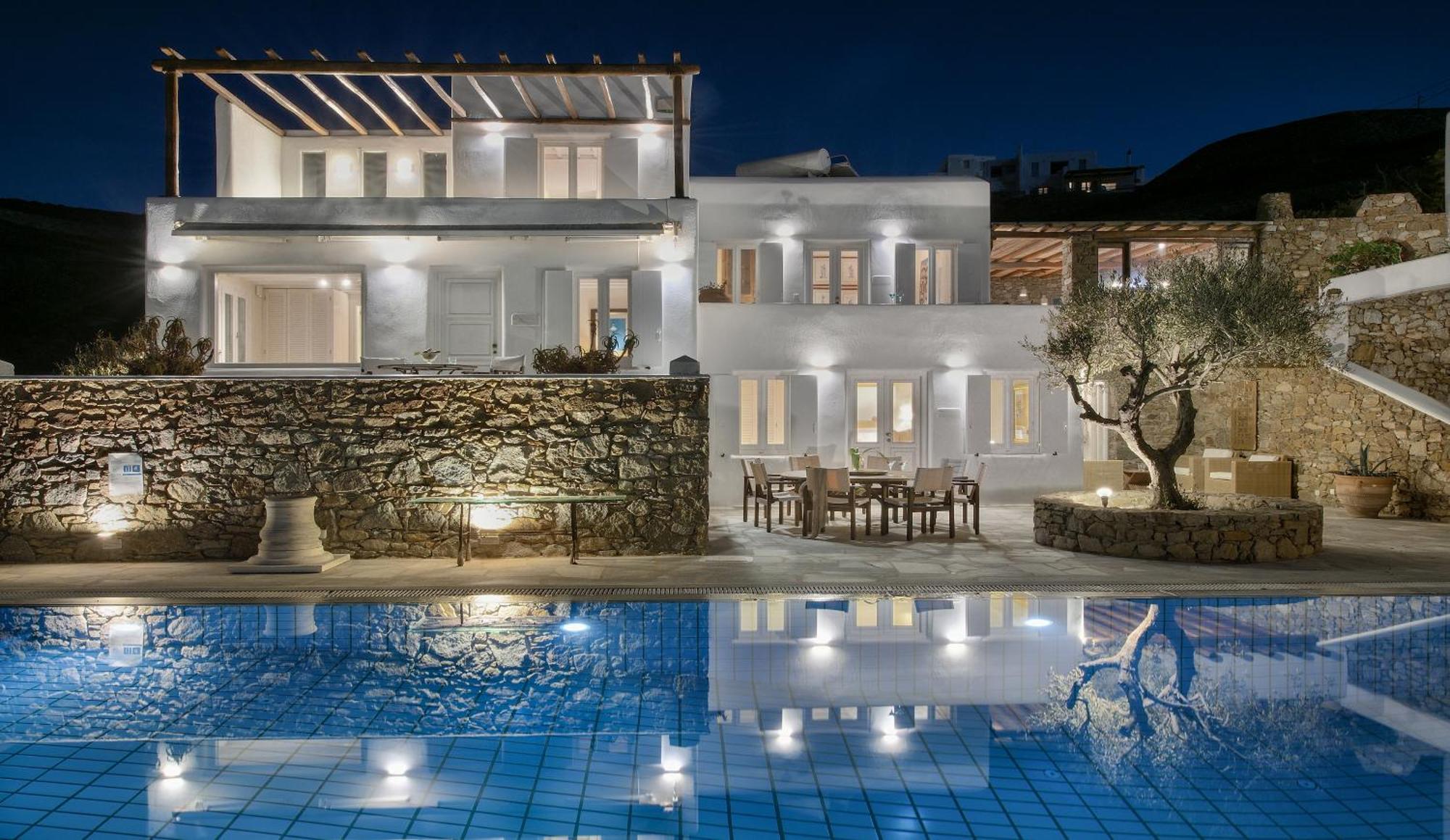 Villa Galaxy Ftelia Beach 外观 照片